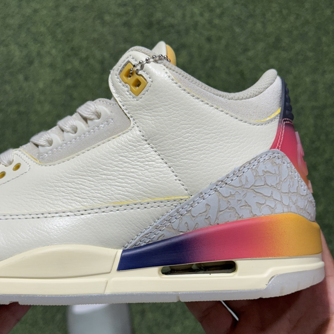 福利特价 纯原头层aj3！硬通货品质合计36个配色，长期货齐可主推！尺码：40-47.5带半码日落渐变笑