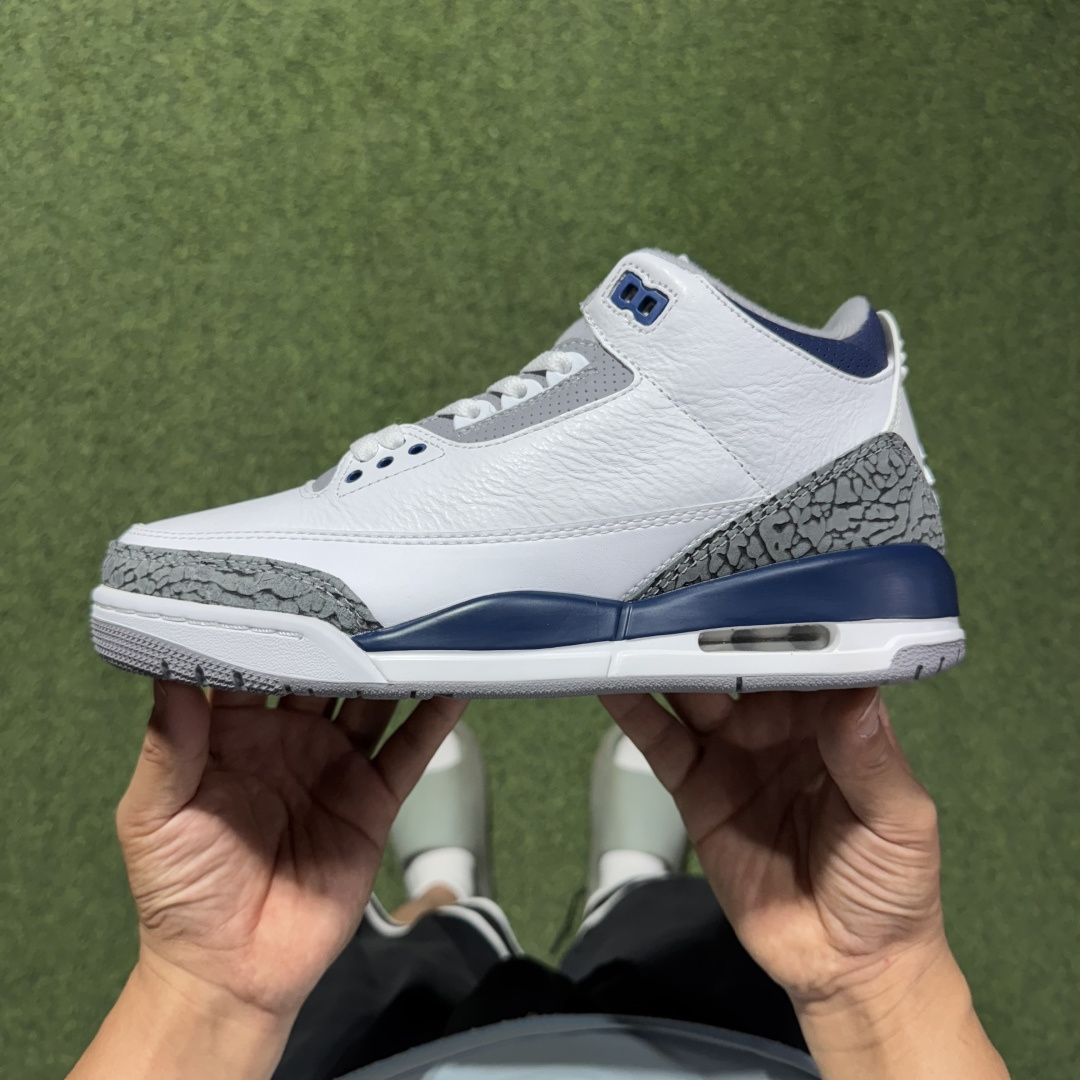 福利特价 纯原头层aj3！硬通货品质合计36个配色，长期货齐可主推！尺码：40-47.5带半码海军蓝CT