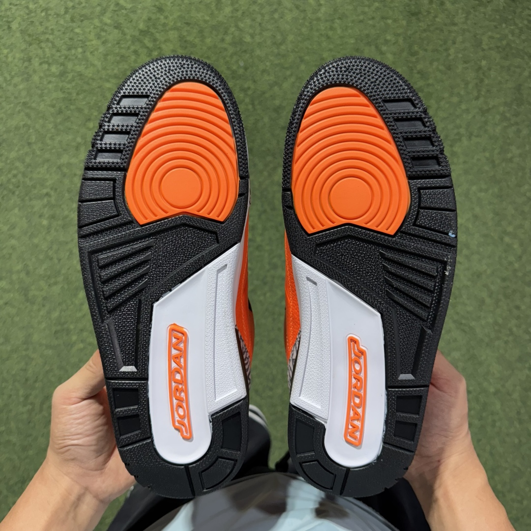 福利特价 纯原头层aj3！硬通货品质合计36个配色，长期货齐可主推！尺码：40-47.5带半码橘色CT8