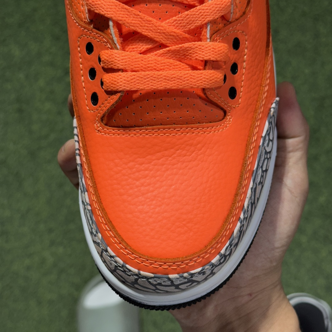 福利特价 纯原头层aj3！硬通货品质合计36个配色，长期货齐可主推！尺码：40-47.5带半码橘色CT8