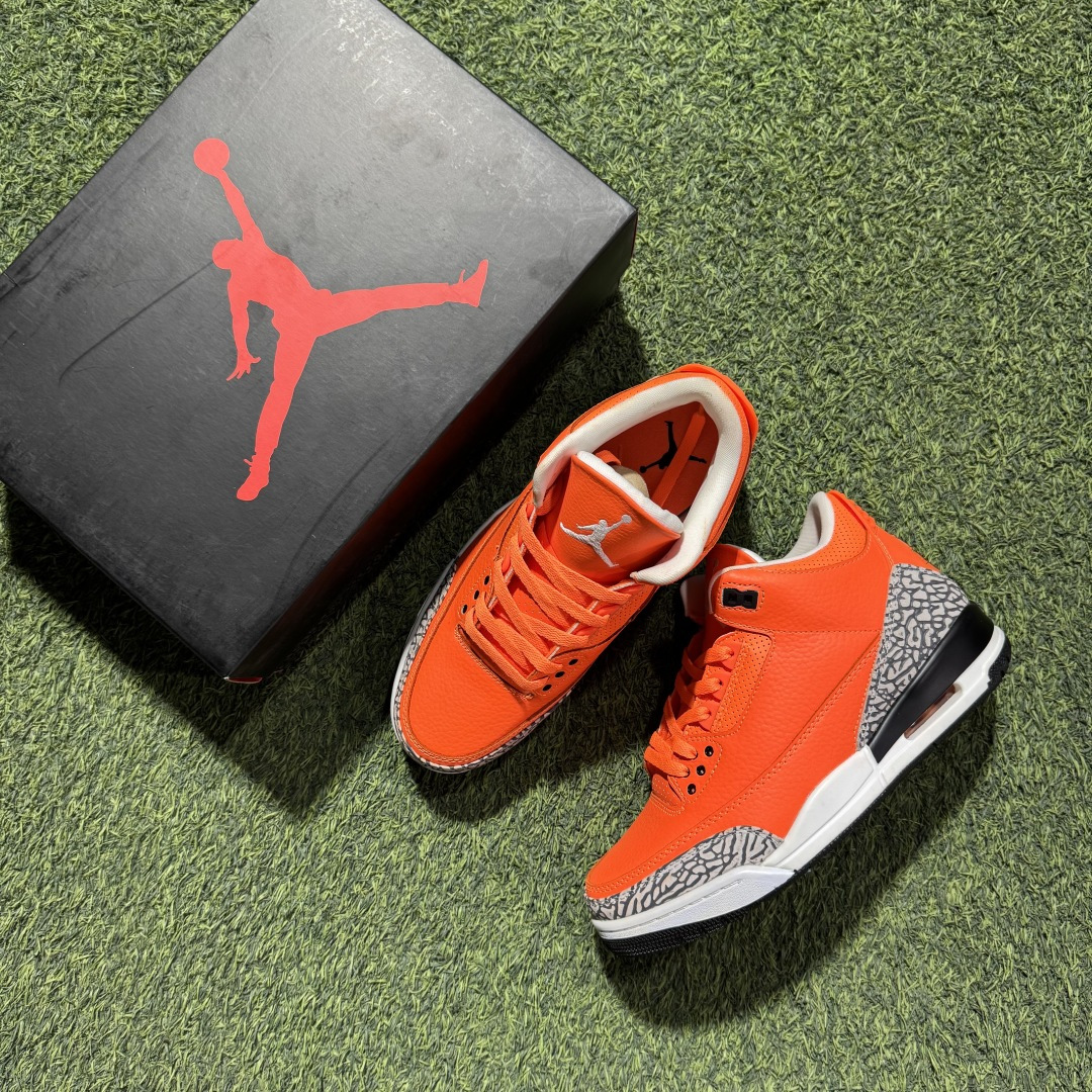 福利特价 纯原头层aj3！硬通货品质合计36个配色，长期货齐可主推！尺码：40-47.5带半码橘色CT8