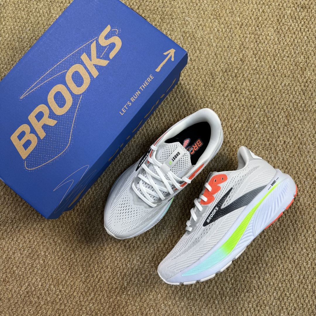 Brooks布鲁克斯 幽灵Ghost 17 灰色次顶级缓震慢跑鞋货号-1D-112 尺码36-45带半码