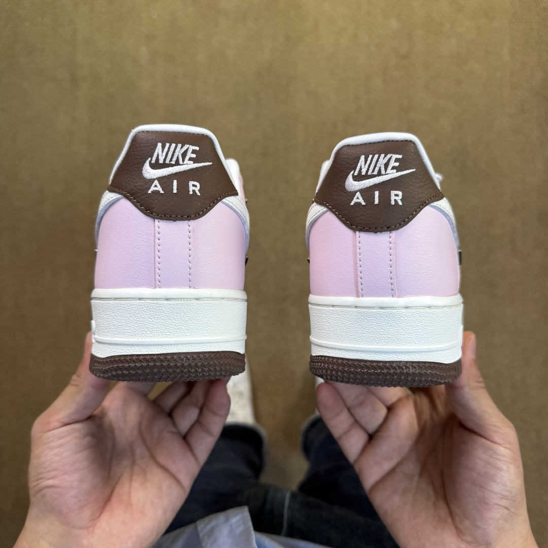3A空军！第591色：粉色小钩Nike Air Force 1 Low百分百原鞋开发！PT市场真正匠心空