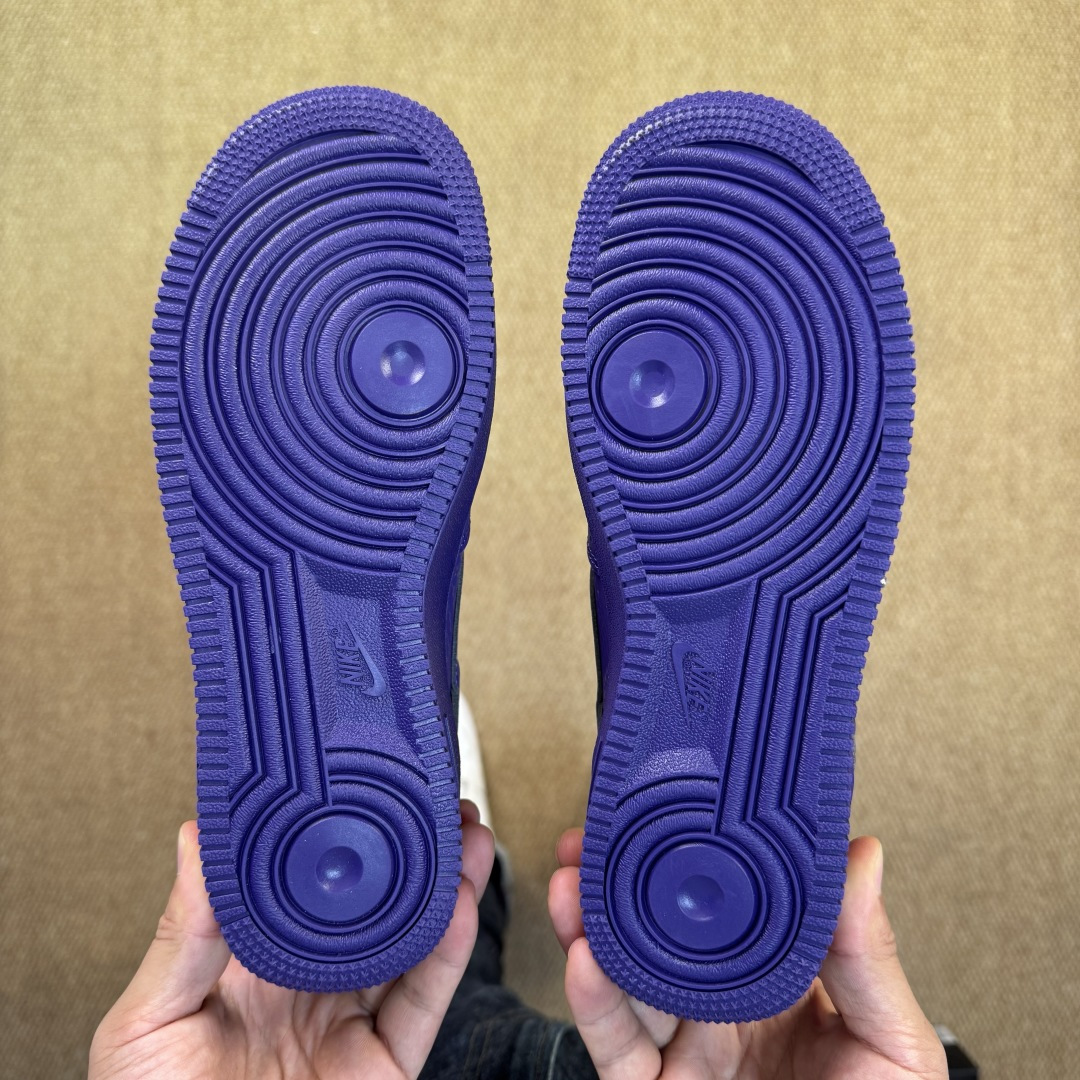 3A空军！第592色：Kobe科比紫蛇皮Nike Air Force 1 Low百分百原鞋开发！PT市场