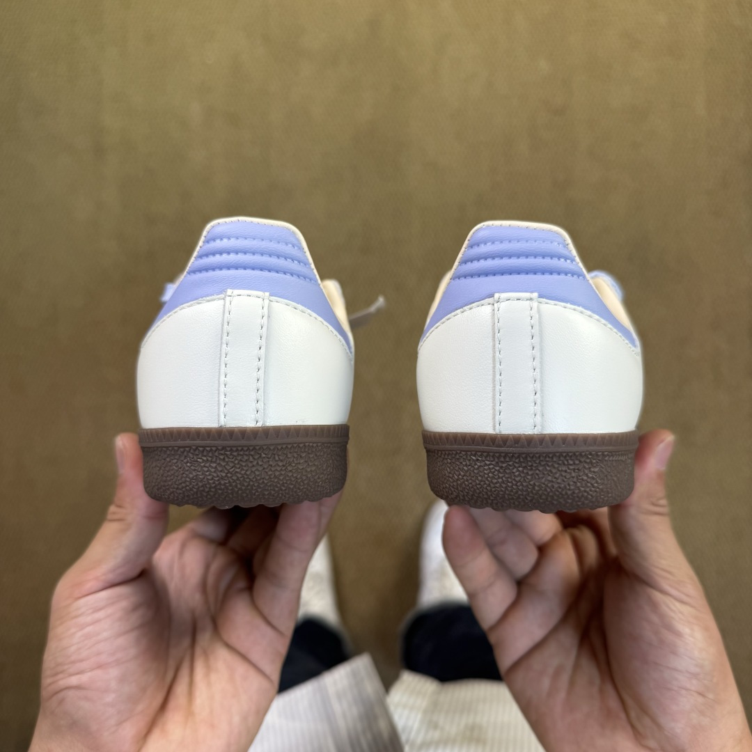 Adidas Originals Samba 桑巴德训鞋T字鞋货号：JI2678 星黛露米紫色尺码:35