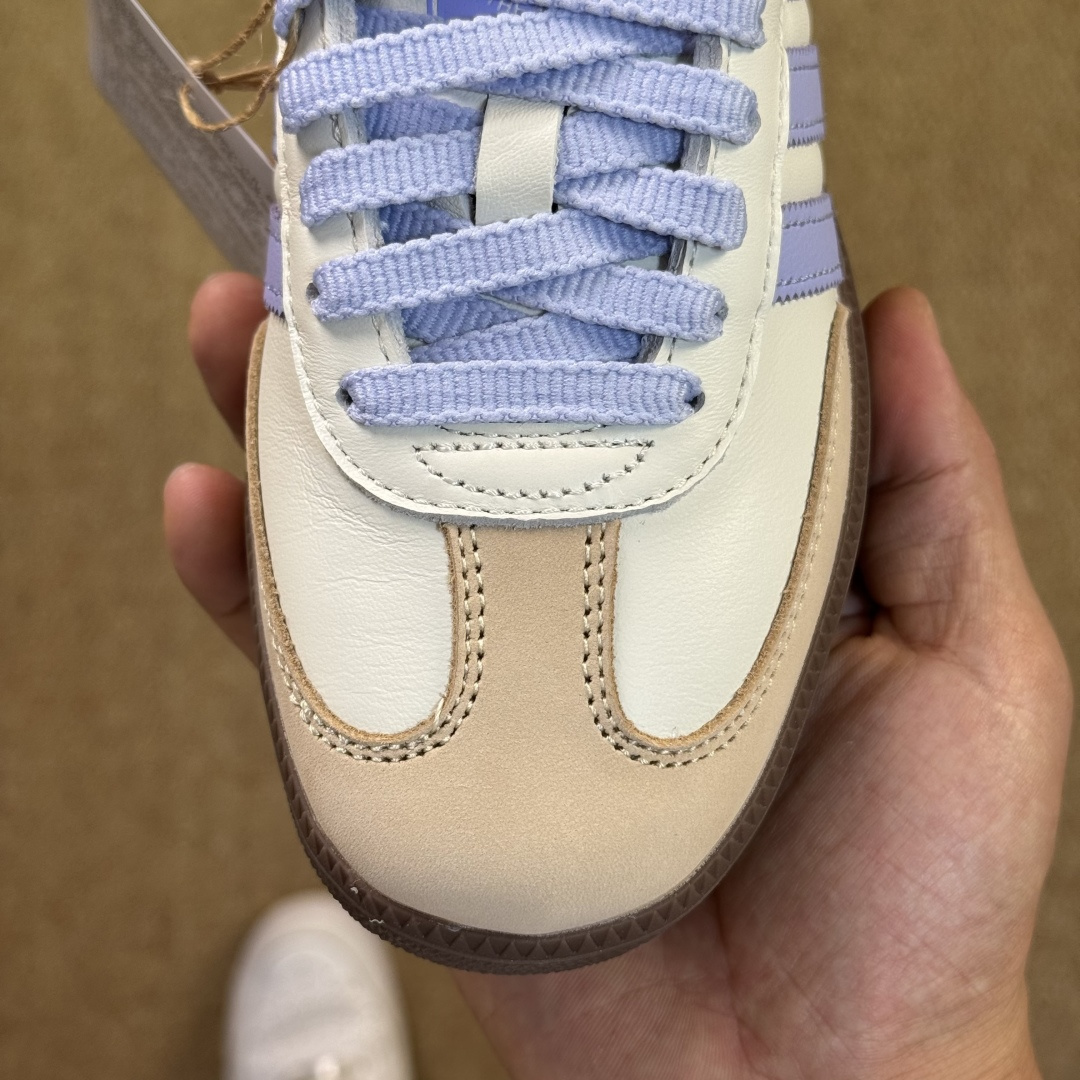 Adidas Originals Samba 桑巴德训鞋T字鞋货号：JI2678 星黛露米紫色尺码:35