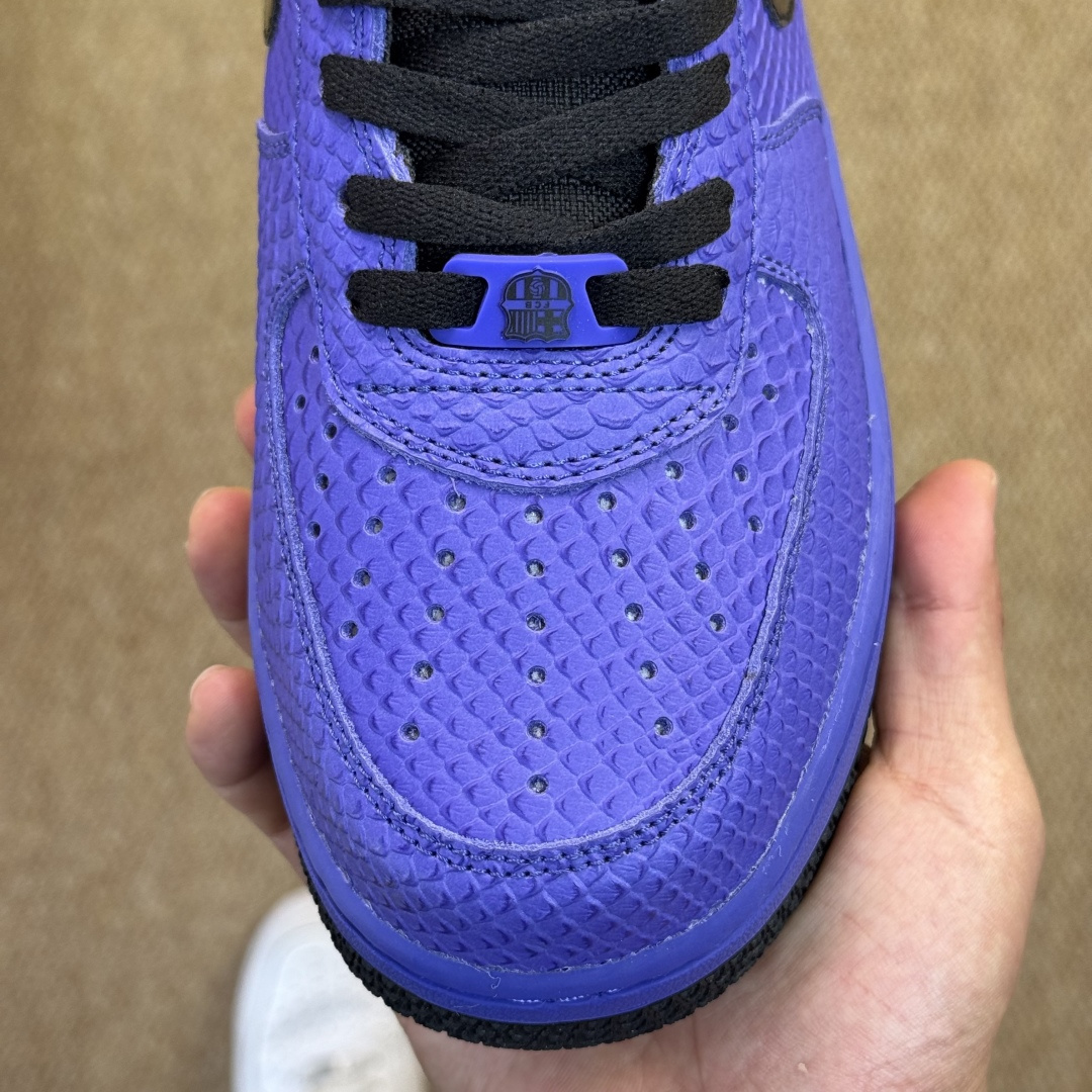3A空军！第598色：Kobe科比蟒蛇皮黑紫色Nike Air Force 1 Low百分百原鞋开发！P