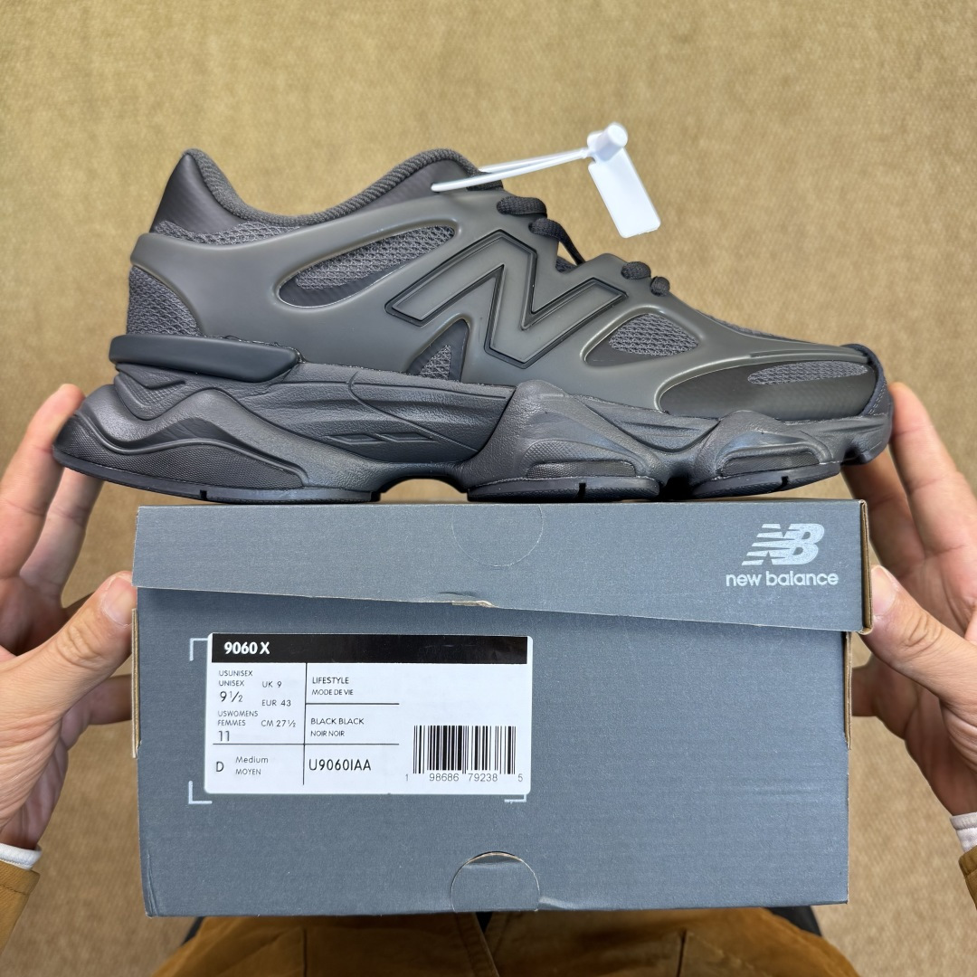 主推优势私C版新百伦系列！NB9060第132色：TPU深灰无敌质感！最强版本36-47.5出货，行业标