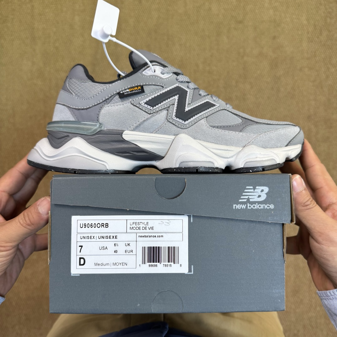 C版新百伦系列！NB9060第133色：考杜拉面料/灰色无敌质感！最强版本36-47.5出货，行业标杆之