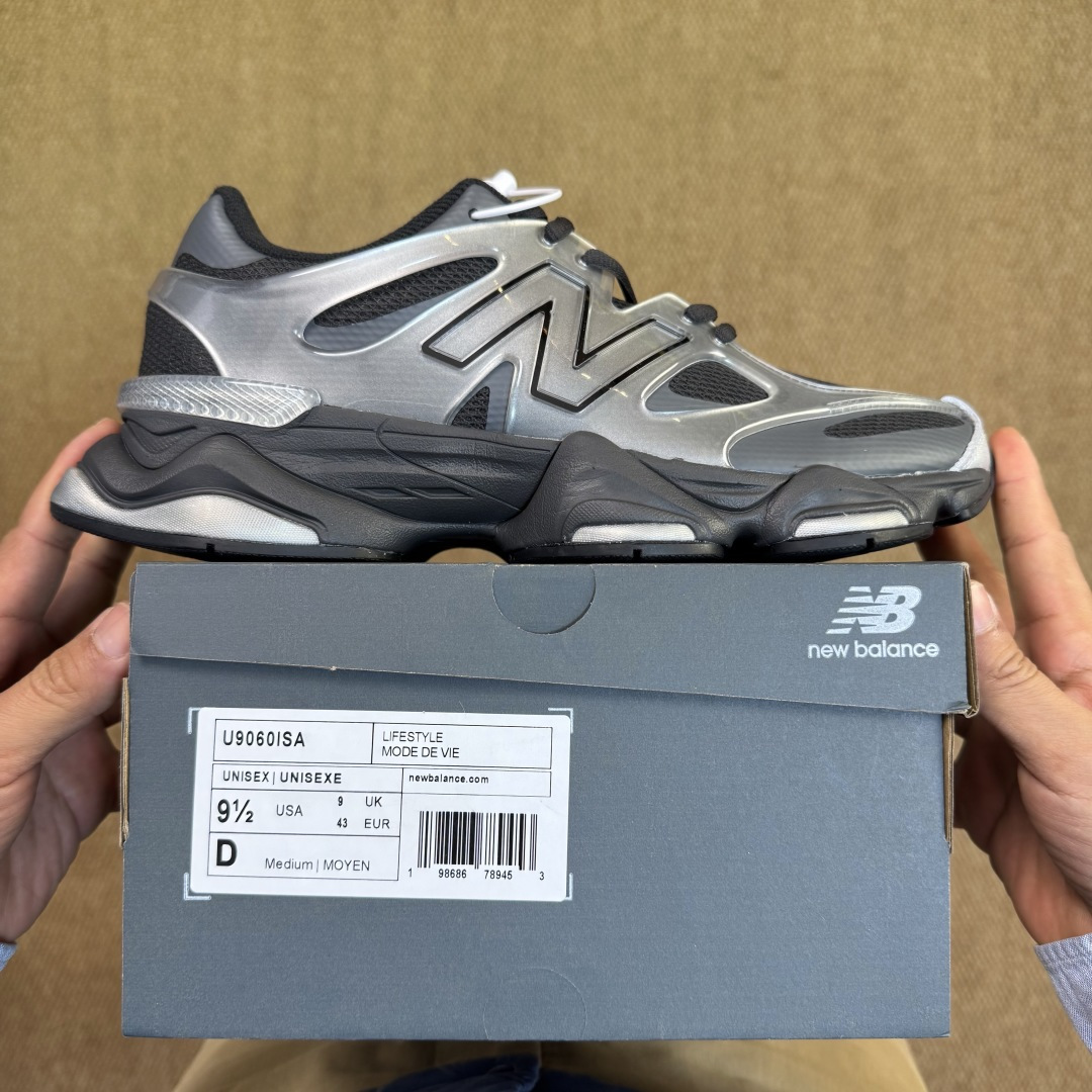 C版新百伦系列！NB9060第135色：TPU黑银无敌质感！最强版本36-47.5出货，行业标杆之作！ 