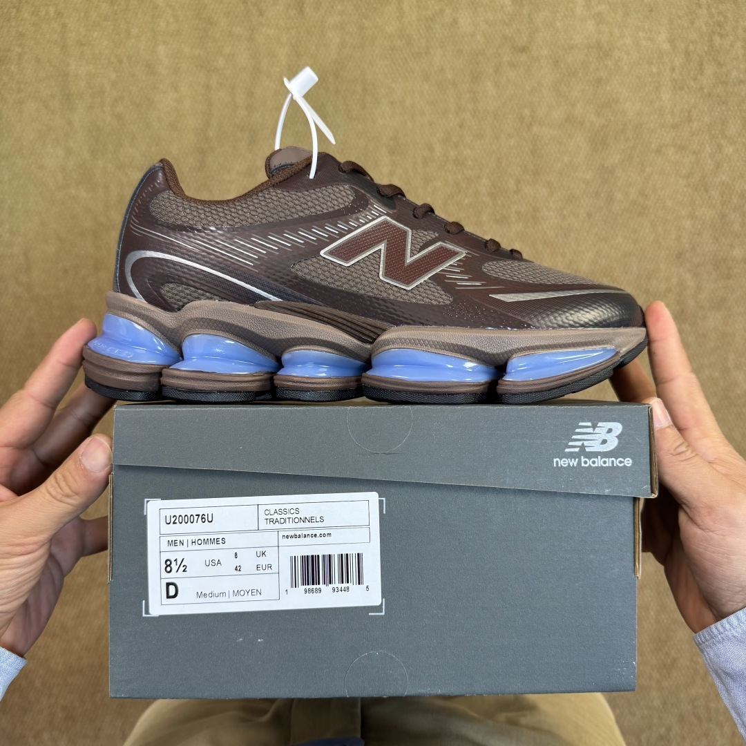 核心价格表私C版新百伦系列！nb2000第18色：巧克力褐色蓝无敌质感！最强版本36-46.5出货，行业