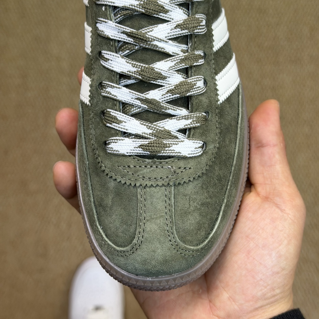 XJ版 极致性价比！阿迪T字德训鞋：橄榄绿Adidas/阿迪达斯 HANDBALL SPEZIAL 桑巴