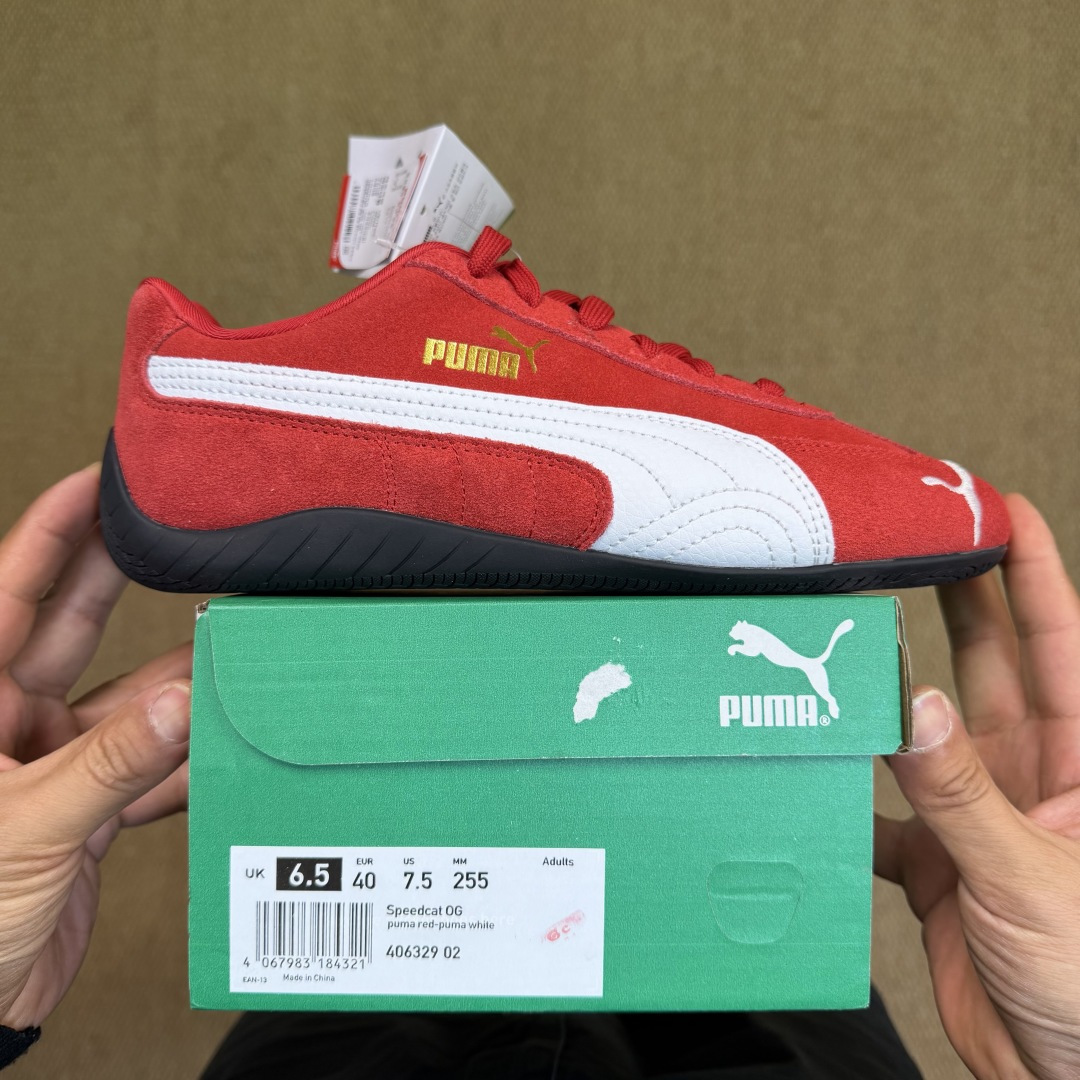 PUMA 彪马赛车鞋 二代红色二次成型“猛帮”成型工艺 真拼接鞋面 杜绝杀猪版本 PUMA彪马 薄底德训