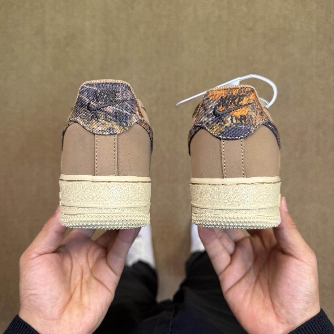 3A空军！第607色：卡其棕迷彩Nike Air Force 1 Low百分百原鞋开发！PT市场真正匠心