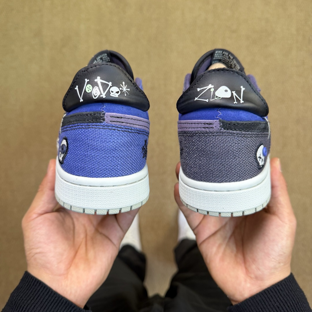 DT过验版AJ1Low低帮OG系列：紫色巫毒娃娃2.0Zion Williamson x Jordan 