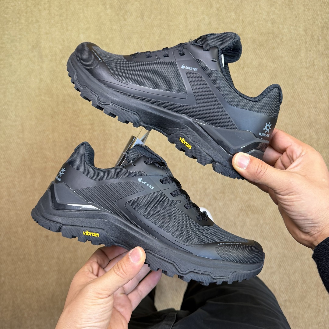 KAILAS 凯乐石 界山系列 越野跑鞋 裸鞋圈硬通货！平台充正批次！零售首选！第2色：墨黑（17032