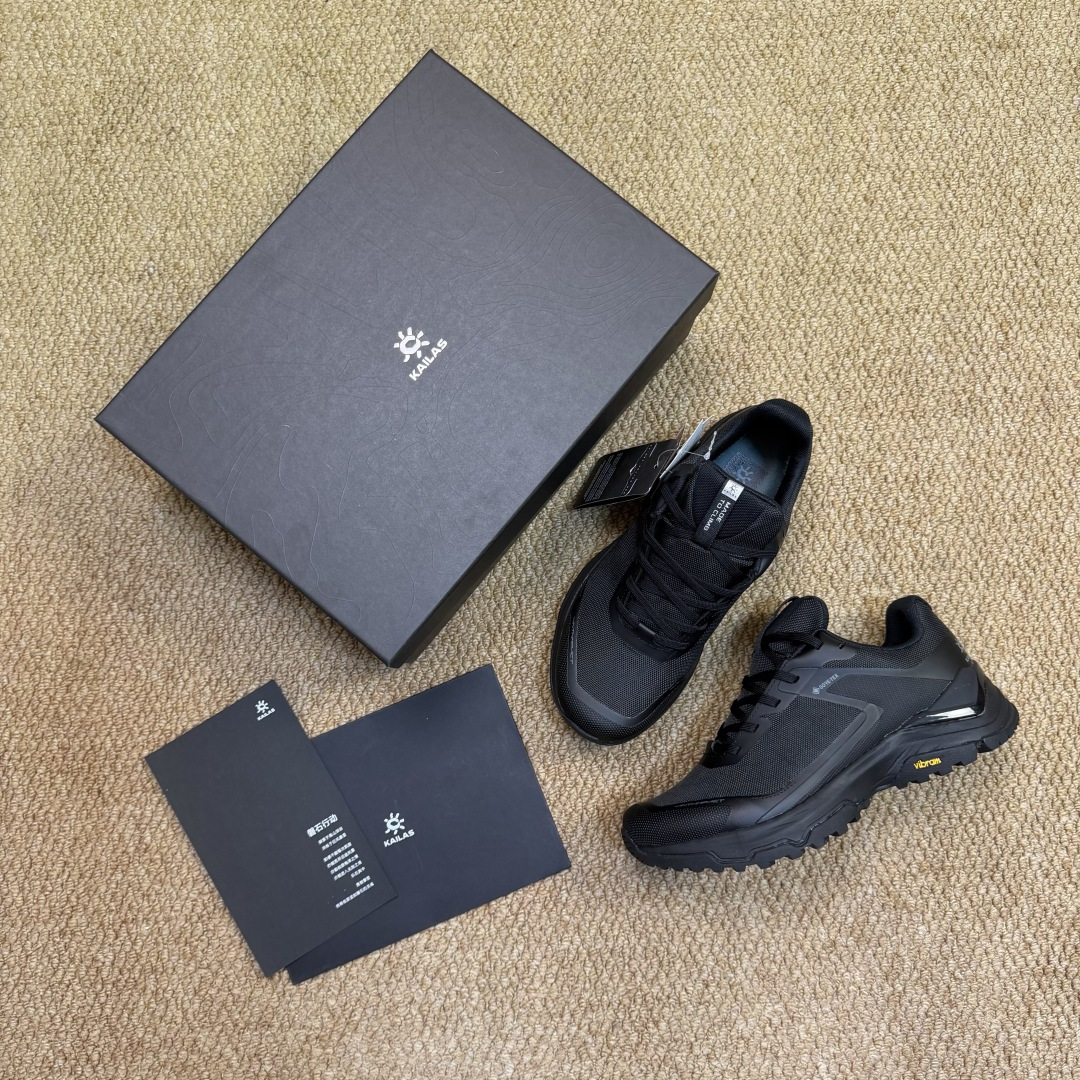 KAILAS 凯乐石 界山系列 越野跑鞋 裸鞋圈硬通货！平台充正批次！零售首选！第2色：墨黑（17032