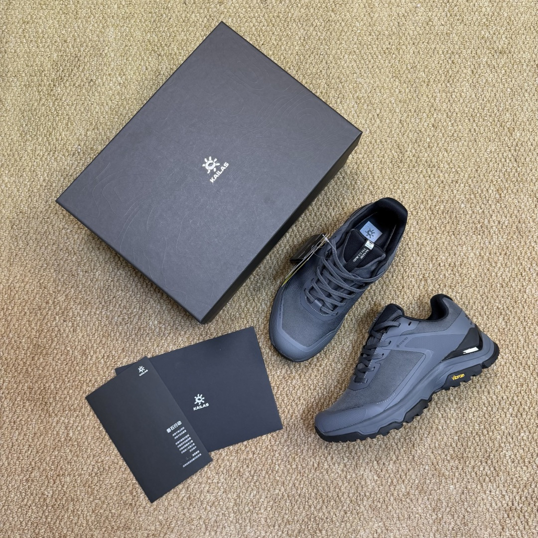 KAILAS 凯乐石 界山系列 越野跑鞋 裸鞋圈硬通货！平台充正批次！零售首选！第3色：黑独雅灰（152