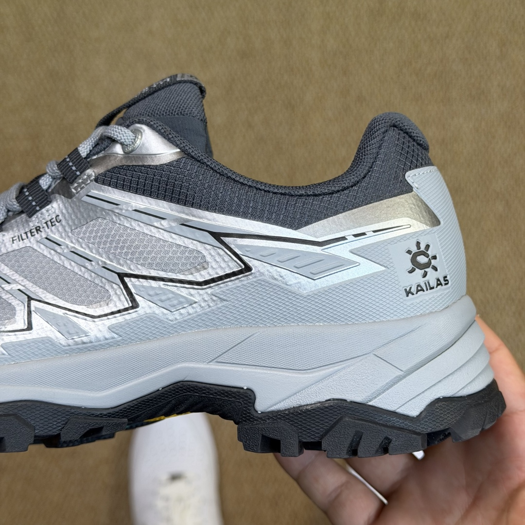 KAILAS 凯乐石 远征5-FLT系列 越野跑鞋 裸鞋圈硬通货！平台充正批次！零售首选！第1色：金属银