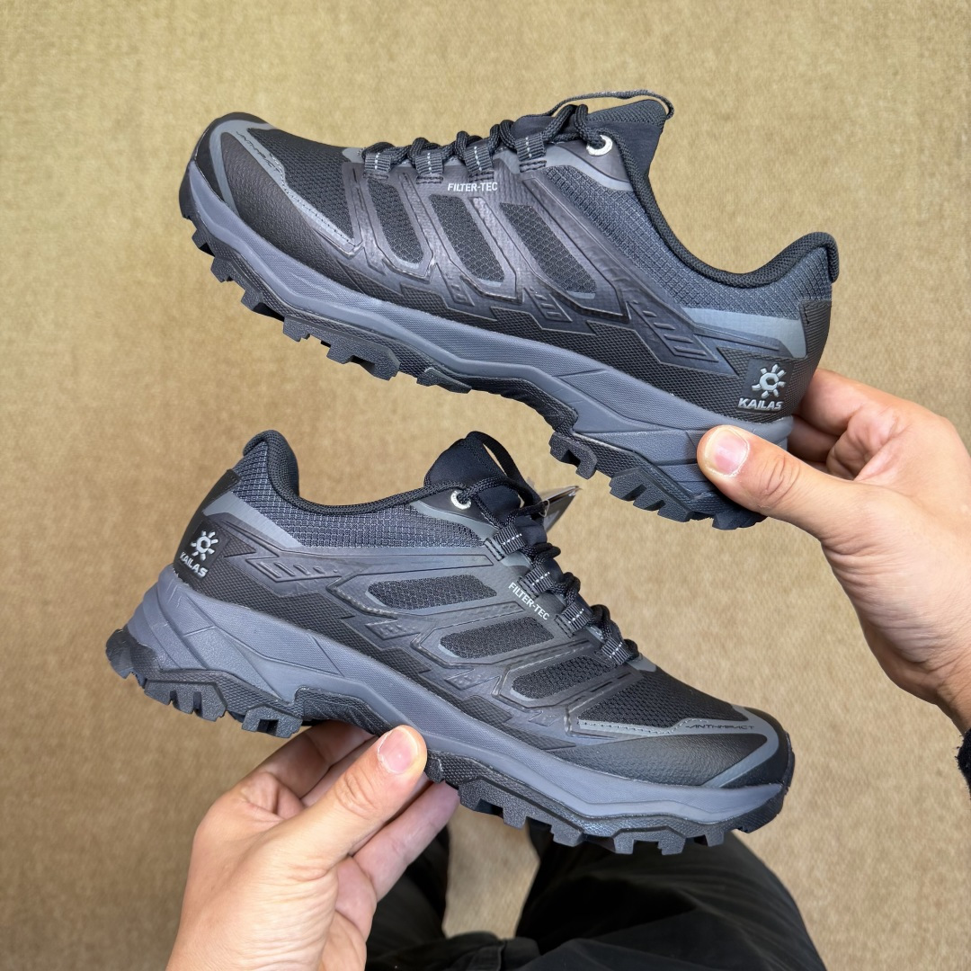 KAILAS 凯乐石 远征5-FLT系列 越野跑鞋 裸鞋圈硬通货！平台充正批次！零售首选！第3色：墨黑（