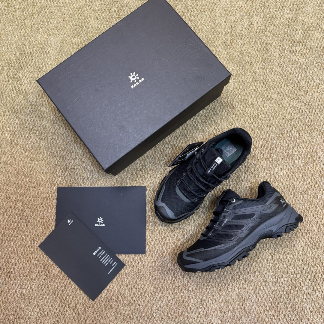 KAILAS 凯乐石 远征5-FLT系列 越野跑鞋 裸鞋圈硬通货！平台充正批次！零售首选！第3色：墨黑（