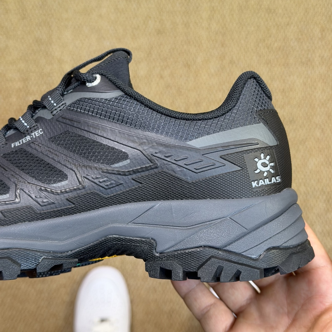 KAILAS 凯乐石 远征5-FLT系列 越野跑鞋 裸鞋圈硬通货！平台充正批次！零售首选！第3色：墨黑（