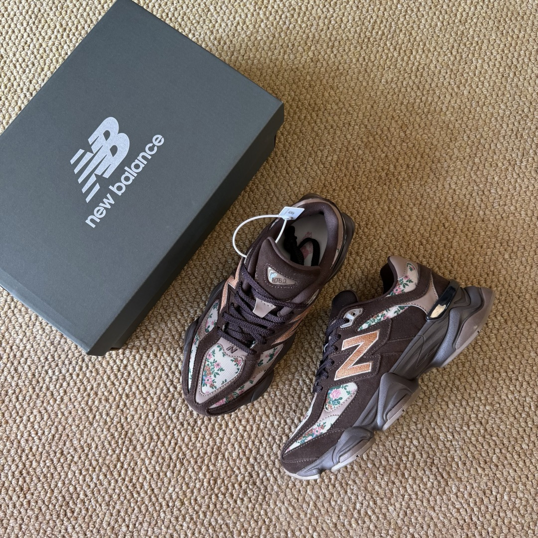 主推优势私C版新百伦系列！NB9060第137色：日本限定碎花巧克力无敌质感！最强版本36-47.5出货