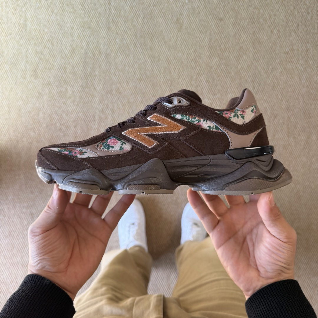 主推优势私C版新百伦系列！NB9060第137色：日本限定碎花巧克力无敌质感！最强版本36-47.5出货