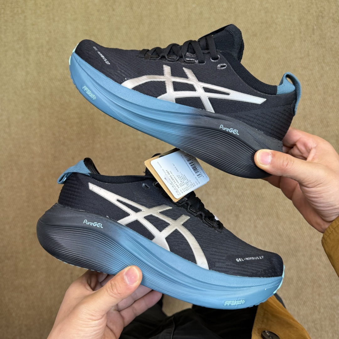 主推优势私Asics GEL-NIMBUS 27 亚瑟士缓震旗舰！Q弹脚感，目前12色货号：1011C0