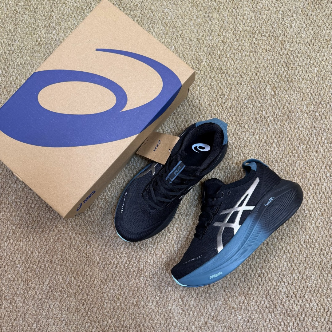 主推优势私Asics GEL-NIMBUS 27 亚瑟士缓震旗舰！Q弹脚感，目前12色货号：1011C0