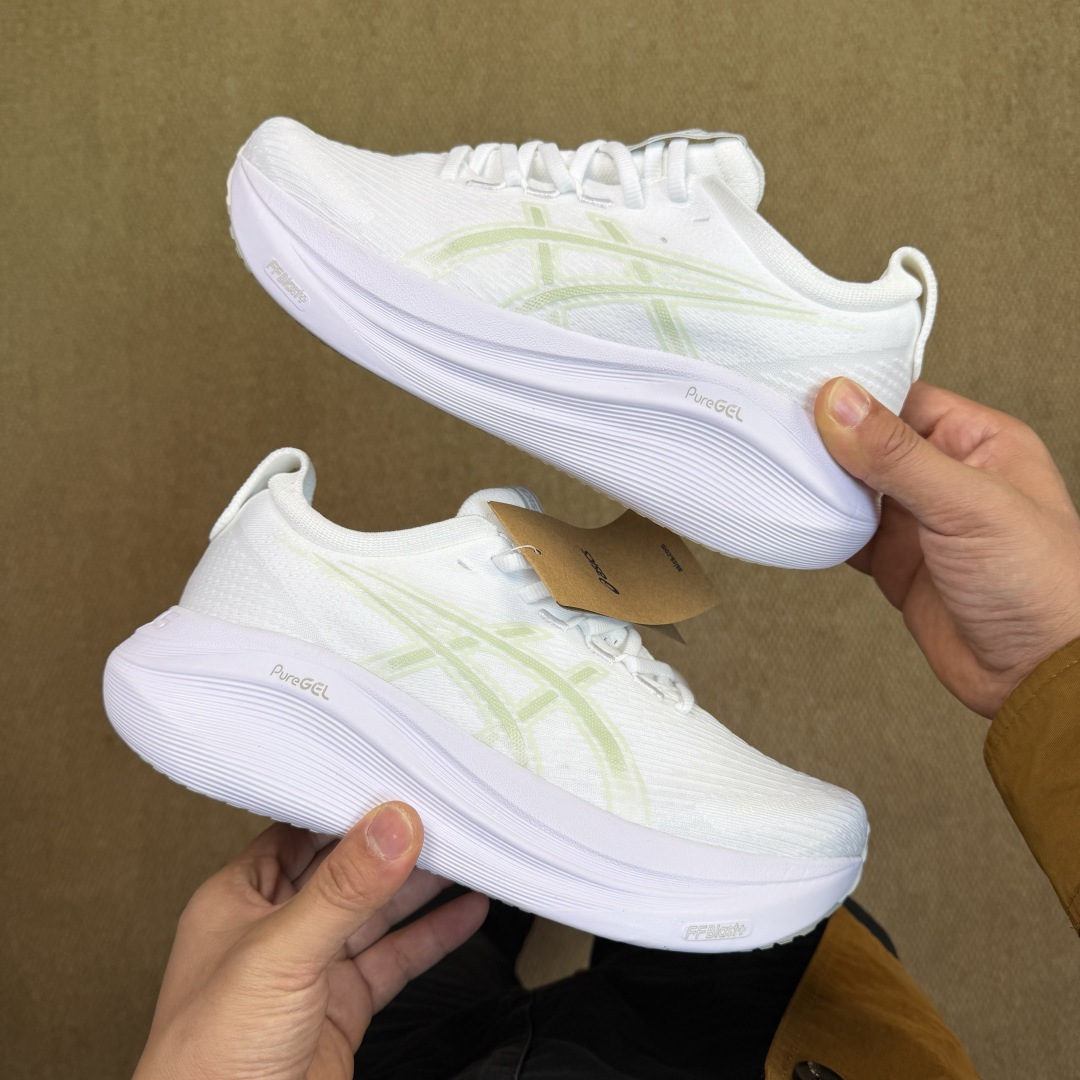 主推优势私Asics GEL-NIMBUS 27 亚瑟士缓震旗舰！Q弹脚感，目前12色货号：1011B9