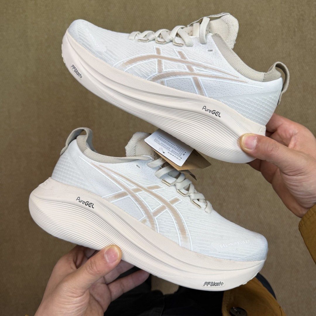 主推优势私Asics GEL-NIMBUS 27 亚瑟士缓震旗舰！Q弹脚感，目前12色货号：1011C0