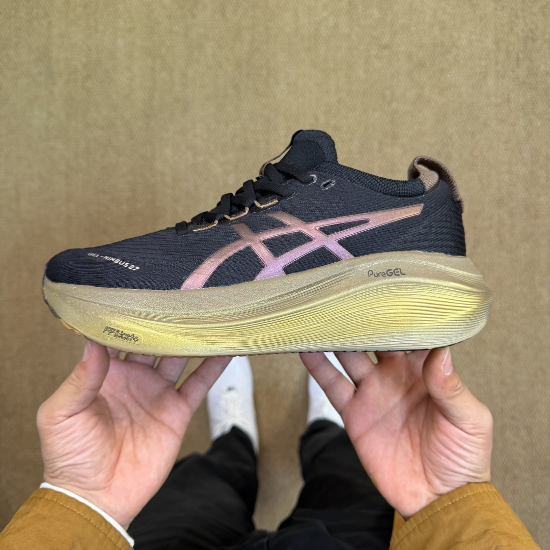 主推优势私Asics GEL-NIMBUS 27 亚瑟士缓震旗舰！Q弹脚感，目前12色货号：1011C0