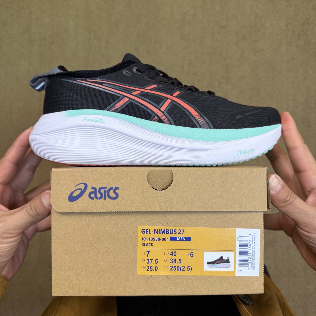 主推优势私Asics GEL-NIMBUS 27 亚瑟士缓震旗舰！Q弹脚感，目前12色货号：1011B9