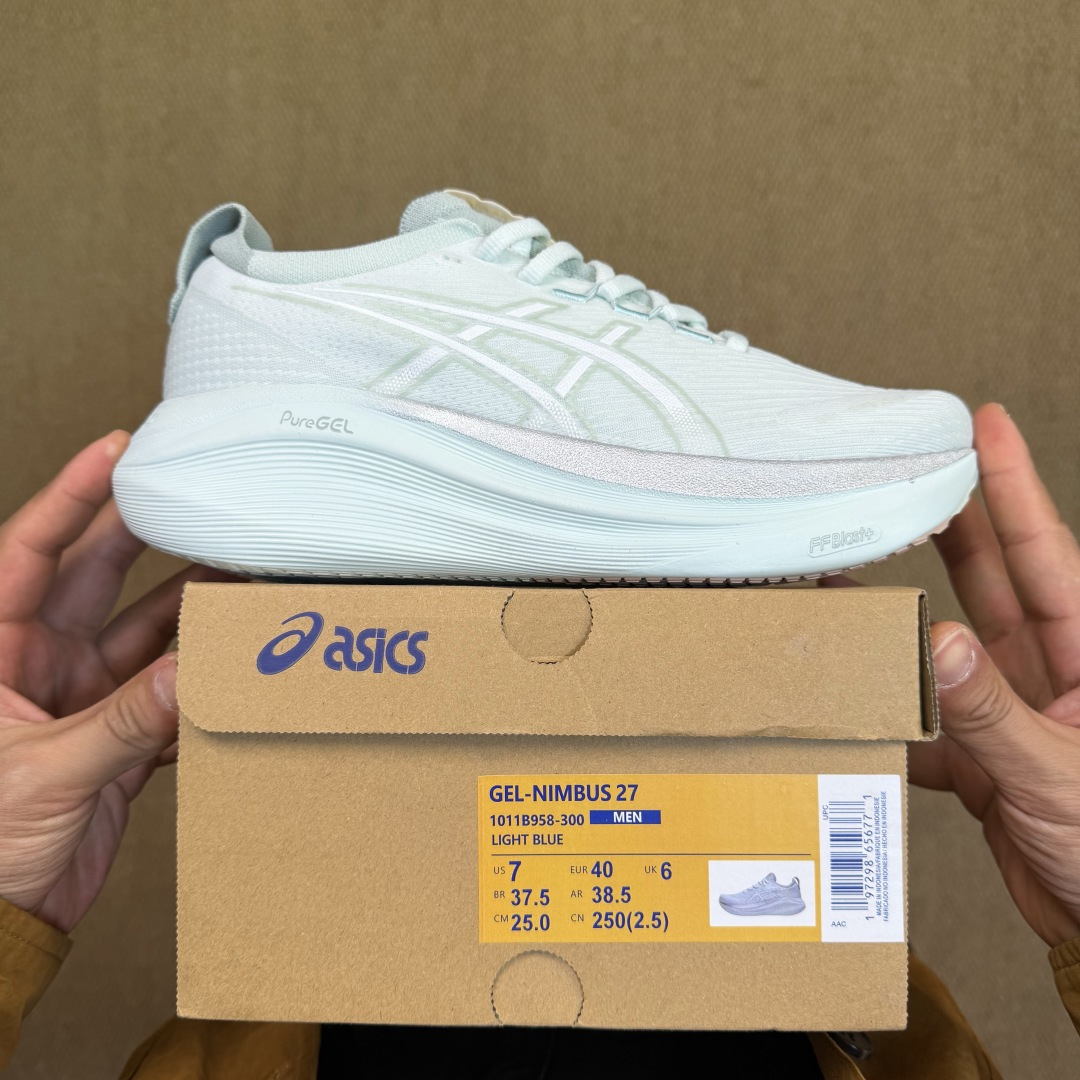 主推优势私Asics GEL-NIMBUS 27 亚瑟士缓震旗舰！Q弹脚感，目前12色货号：1011B9