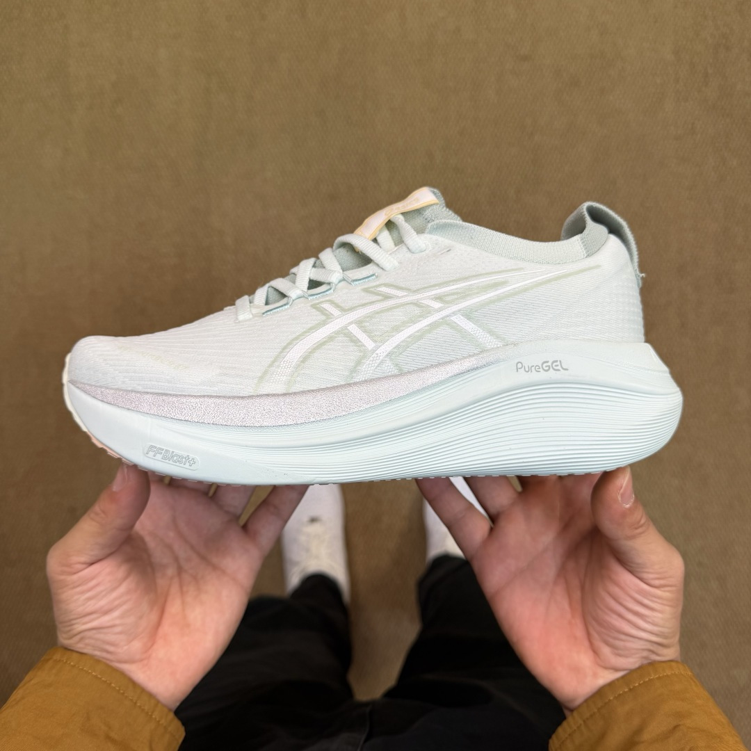 主推优势私Asics GEL-NIMBUS 27 亚瑟士缓震旗舰！Q弹脚感，目前12色货号：1011B9