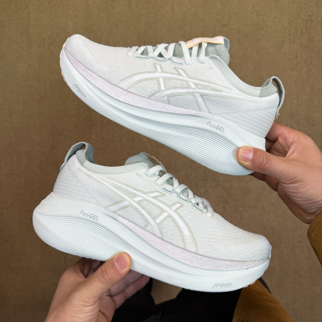 主推优势私Asics GEL-NIMBUS 27 亚瑟士缓震旗舰！Q弹脚感，目前12色货号：1011B9