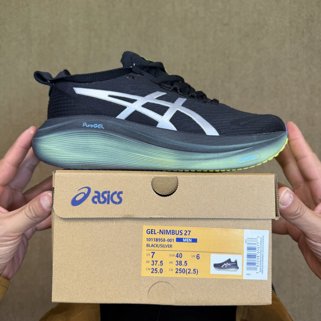 主推优势私Asics GEL-NIMBUS 27 亚瑟士缓震旗舰！Q弹脚感，目前12色货号：1011B9