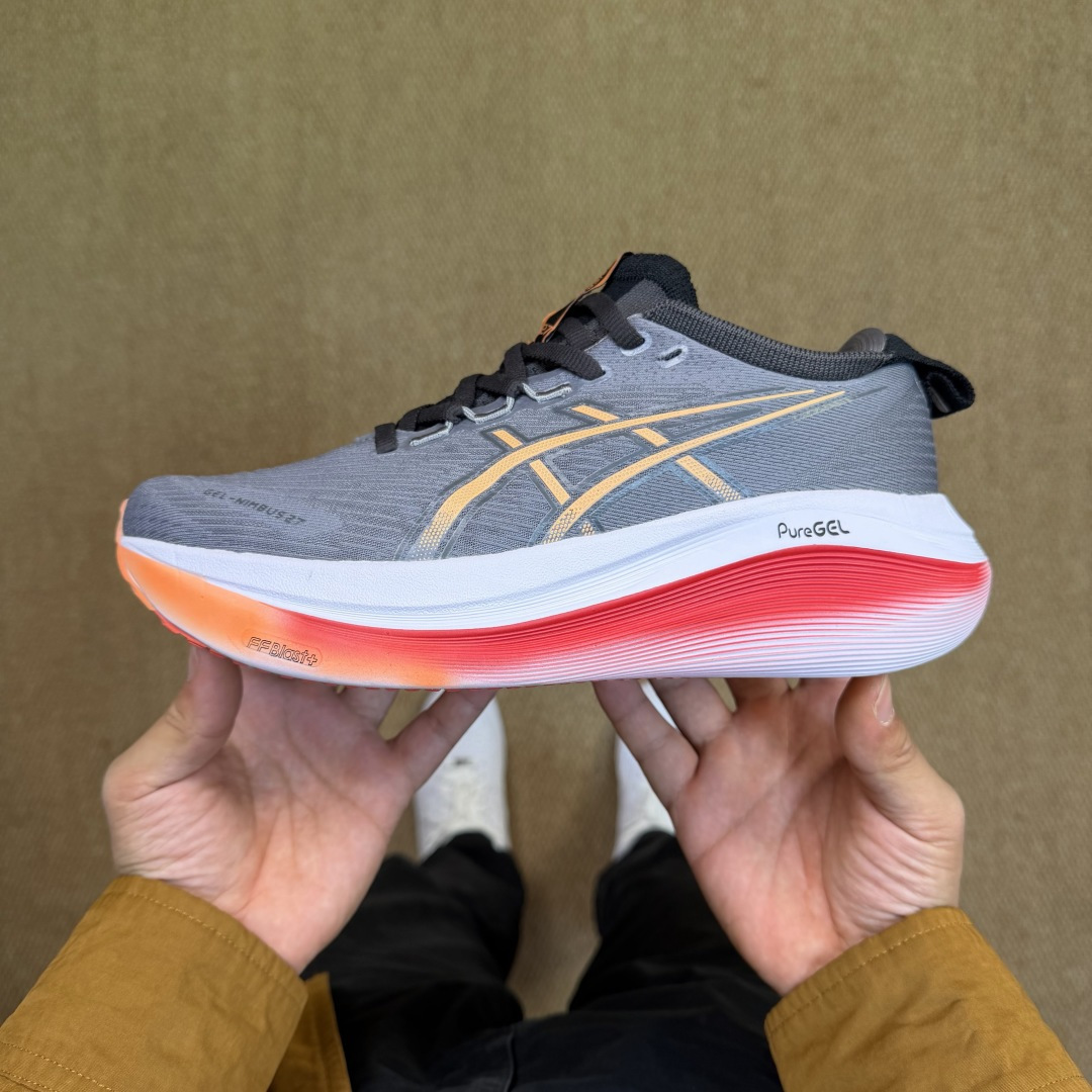 主推优势私Asics GEL-NIMBUS 27 亚瑟士缓震旗舰！Q弹脚感，目前12色货号：1011B9