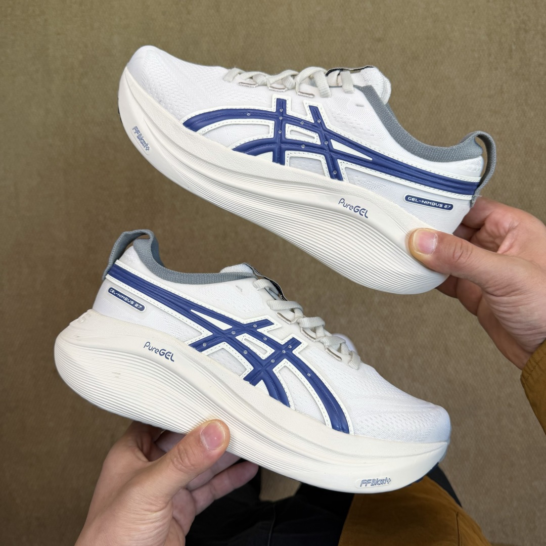 主推优势私Asics GEL-NIMBUS 27 亚瑟士缓震旗舰！Q弹脚感，目前12色货号：1012B8