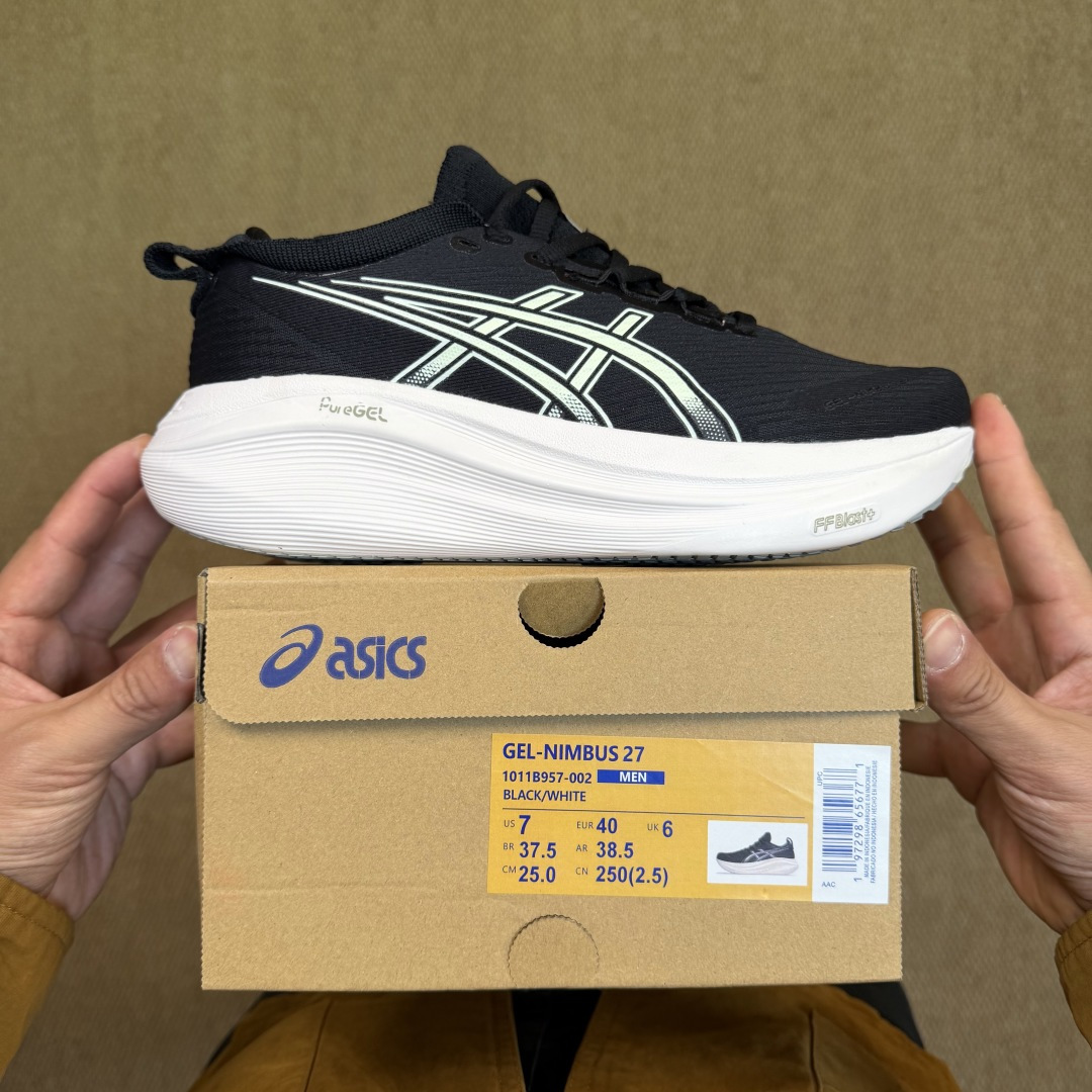 主推优势私Asics GEL-NIMBUS 27 亚瑟士缓震旗舰！Q弹脚感，目前12色货号：1011B9