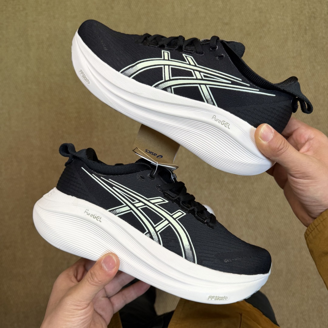 主推优势私Asics GEL-NIMBUS 27 亚瑟士缓震旗舰！Q弹脚感，目前12色货号：1011B9