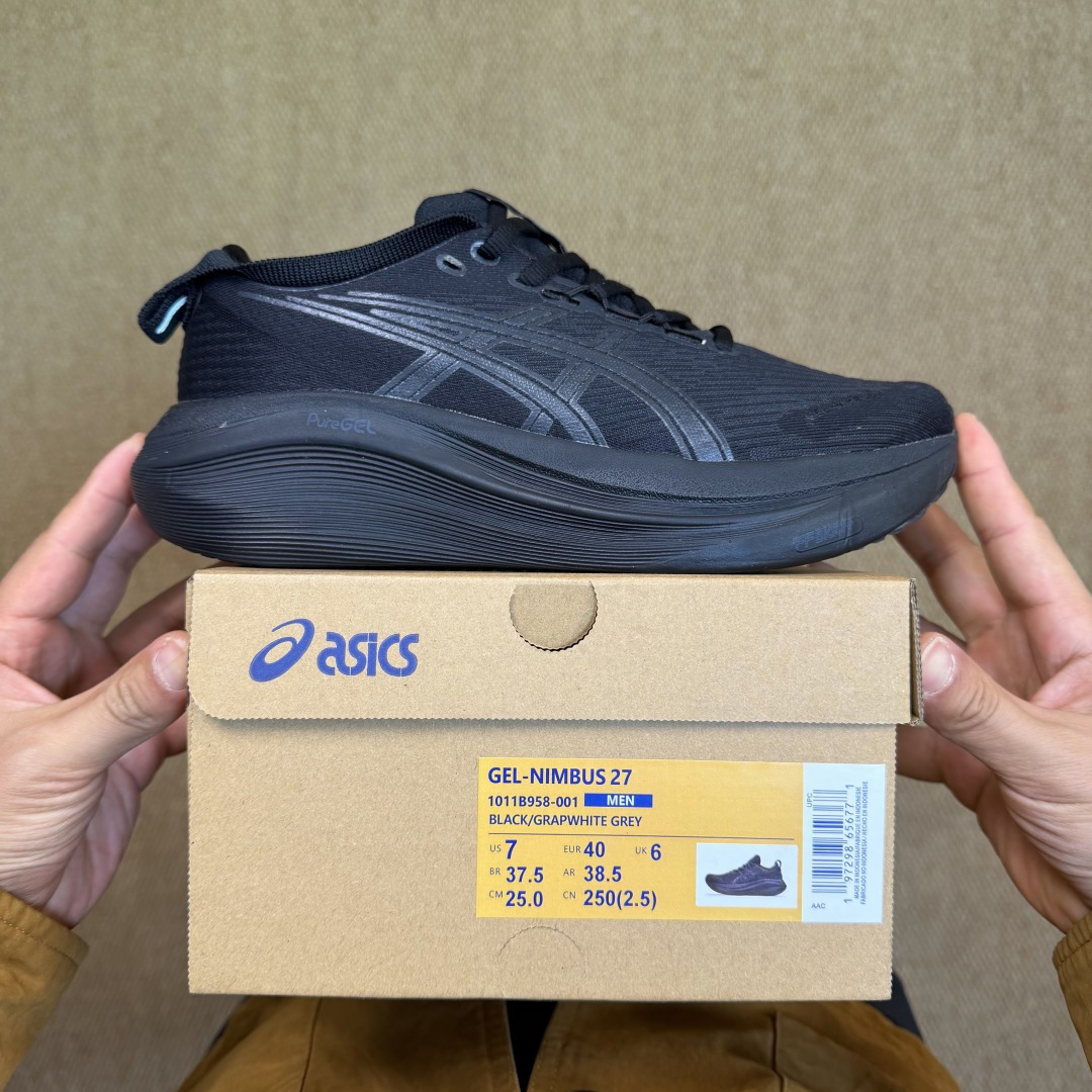 主推优势私Asics GEL-NIMBUS 27 亚瑟士缓震旗舰！Q弹脚感，目前12色货号：1011B9