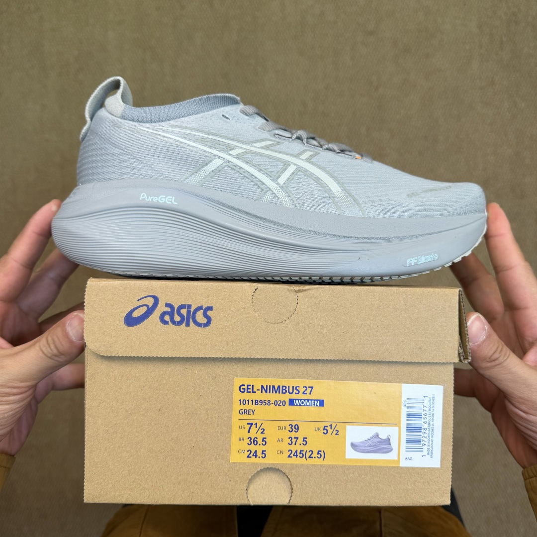 主推优势私Asics GEL-NIMBUS 27 亚瑟士缓震旗舰！Q弹脚感，目前12色货号：1011B9