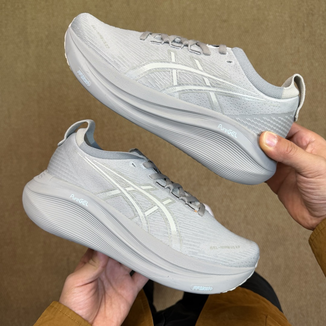 主推优势私Asics GEL-NIMBUS 27 亚瑟士缓震旗舰！Q弹脚感，目前12色货号：1011B9