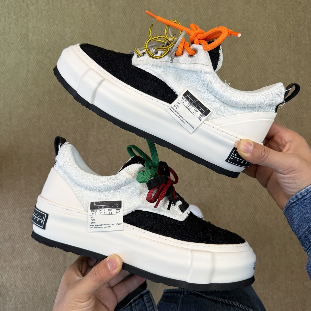 VESSEL x Snowflake 吴建豪联名 雪花酥厚底增高板鞋#5cm隐形厚底暗藏心机，显高显腿长