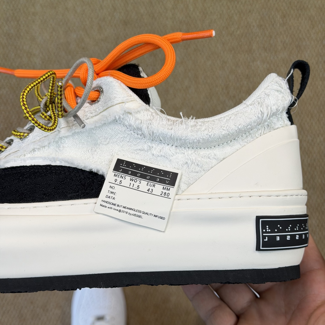 VESSEL x Snowflake 吴建豪联名 雪花酥厚底增高板鞋#5cm隐形厚底暗藏心机，显高显腿长