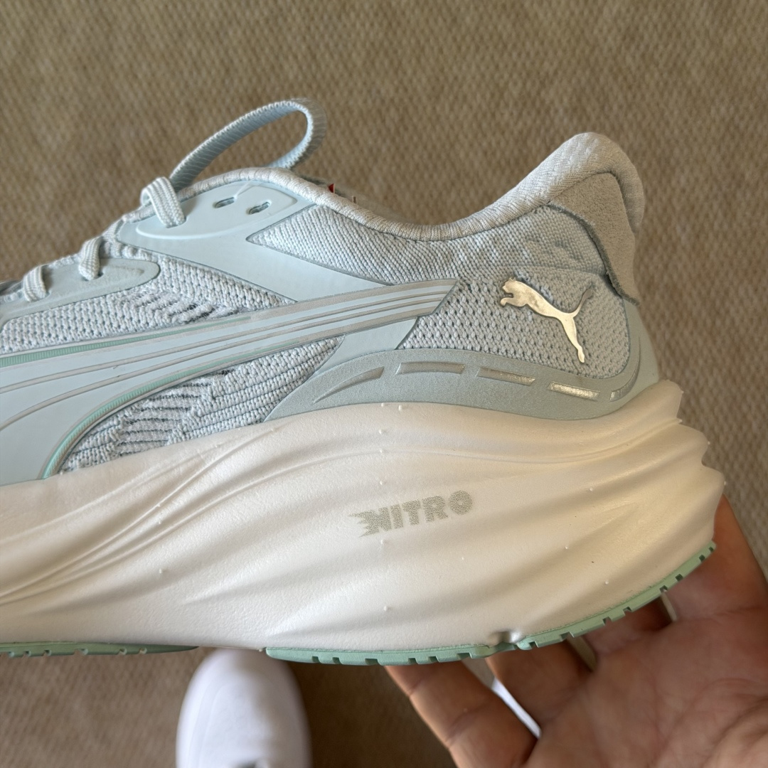 PUMA彪马 Magnify Nitro 3 跑鞋第3色:白绿货号：-04尺码：36-45带半码