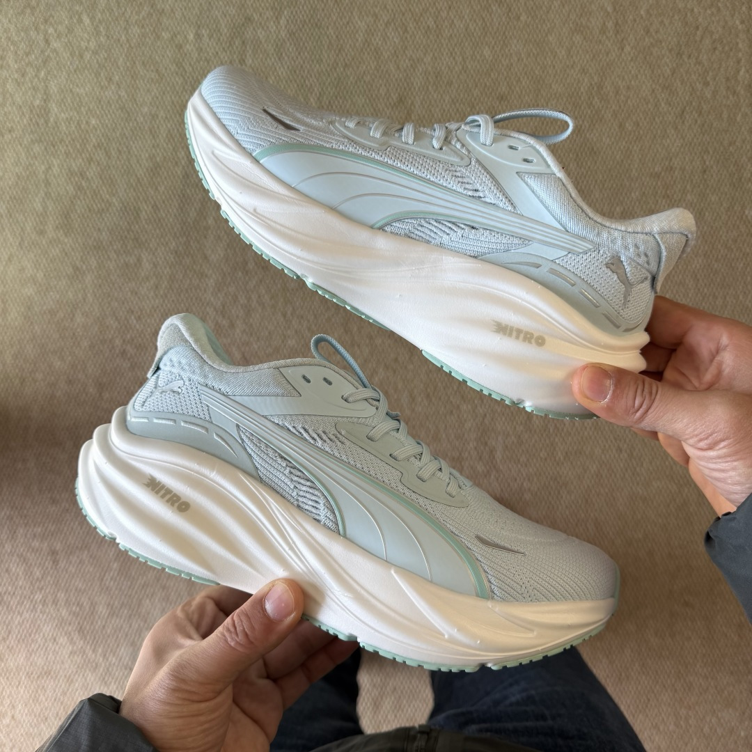 PUMA彪马 Magnify Nitro 3 跑鞋第3色:白绿货号：-04尺码：36-45带半码