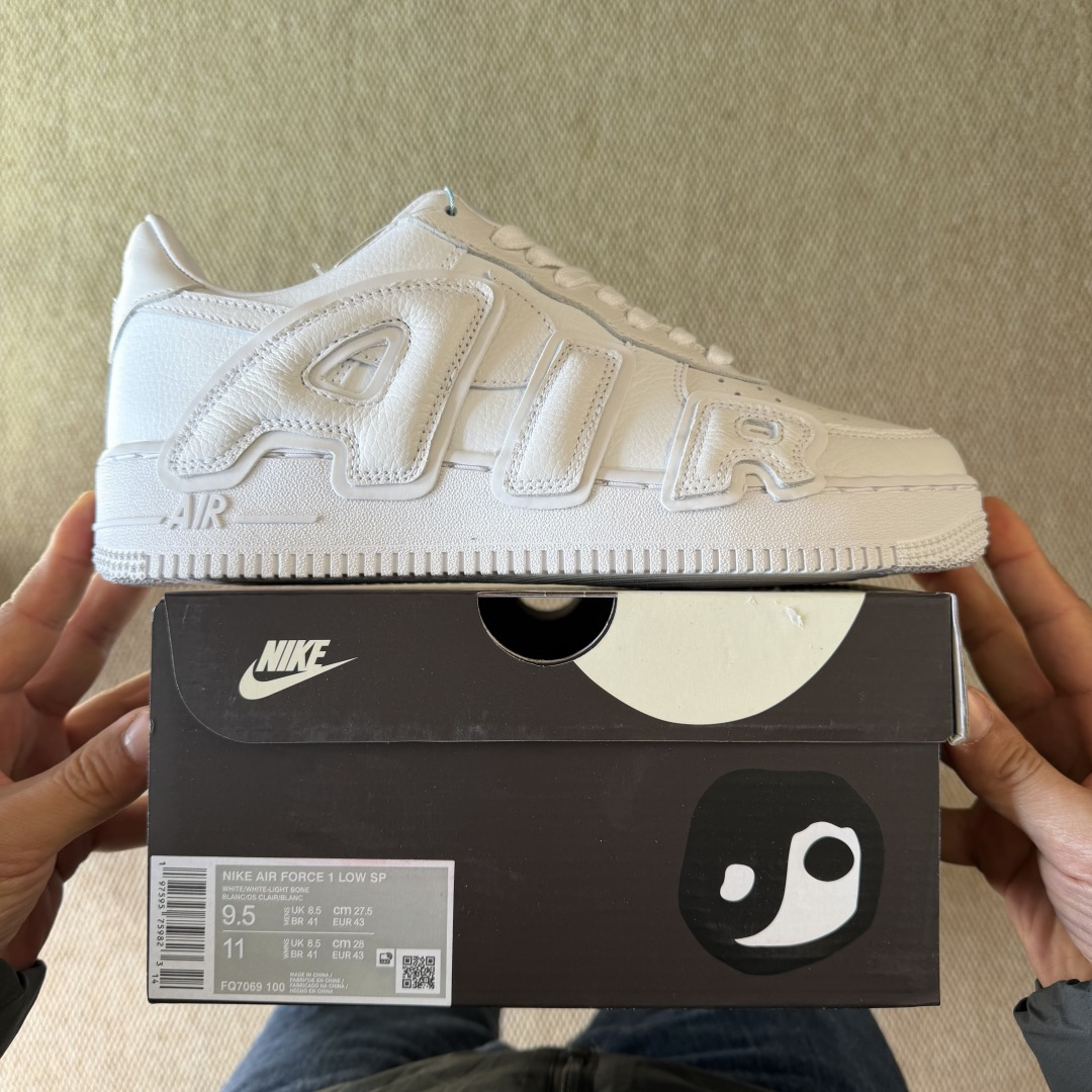 空军！第608色：CPFM联名纯白Nike Air Force 1 Low百分百原鞋开发！PT市场真正匠